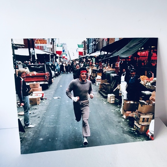 11x14 Poster of Rocky balboa training in philadelphia Italian market - Picture 1 of 6